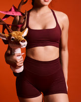 Refina® Seam Shorts Burgundy Red