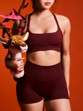 Refina® Seam Shorts Burgundy Red (ขาสั้น)