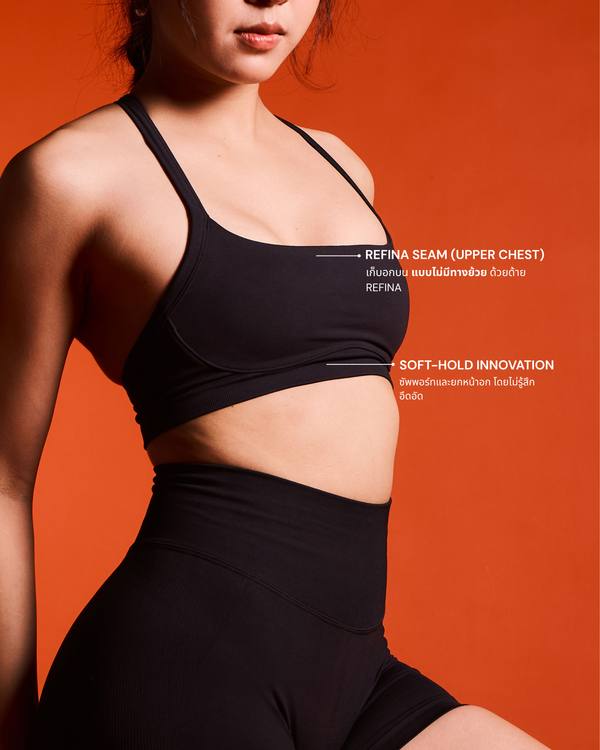 The simplicity black (shorts) set
